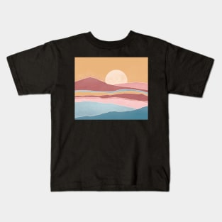 Terra mountain landscape poster Kids T-Shirt